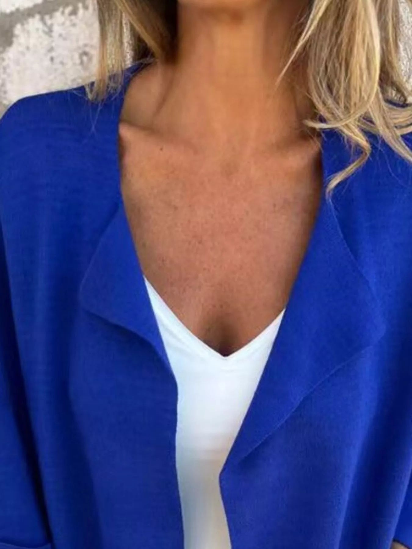Women's Open-Front 3/4 Sleeve Cardigan — Plus Size (S–5XL) - ShopNQlik