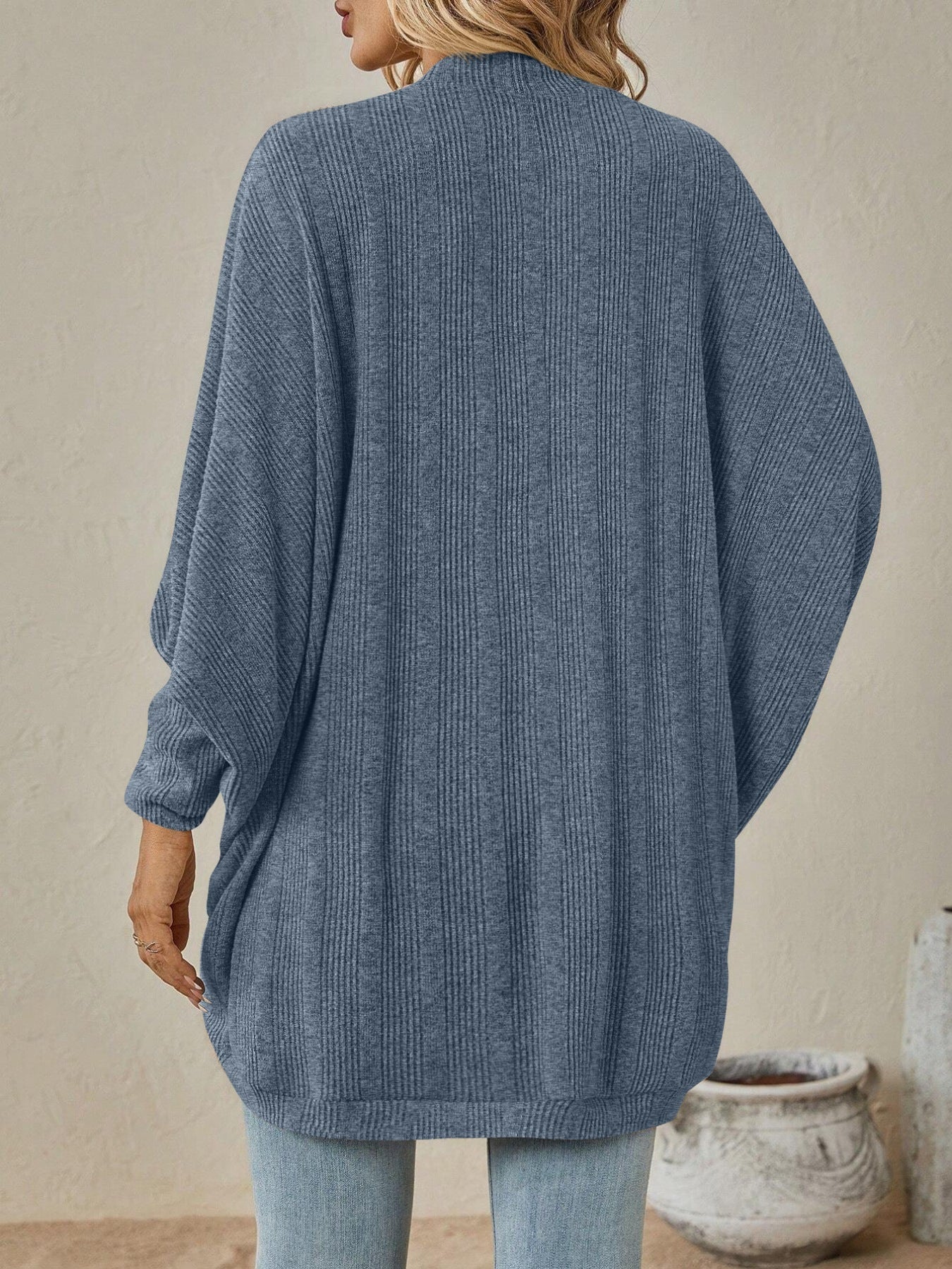Women's Open Front Batwing Sleeve Cardigan – 4 Colours, S–XL - ShopNQlik