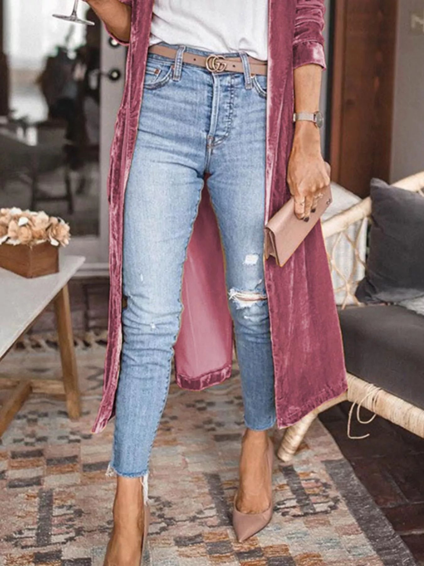 Women's Open-Front Longline Cardigan — Long Sleeve (S–2XL) - ShopNQlik