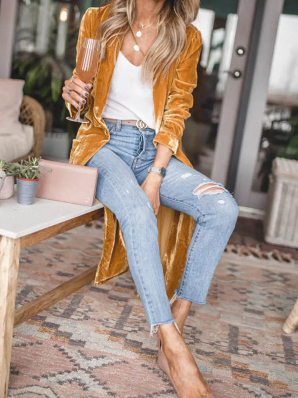 Women's Open-Front Longline Cardigan — Long Sleeve (S–2XL) - ShopNQlik