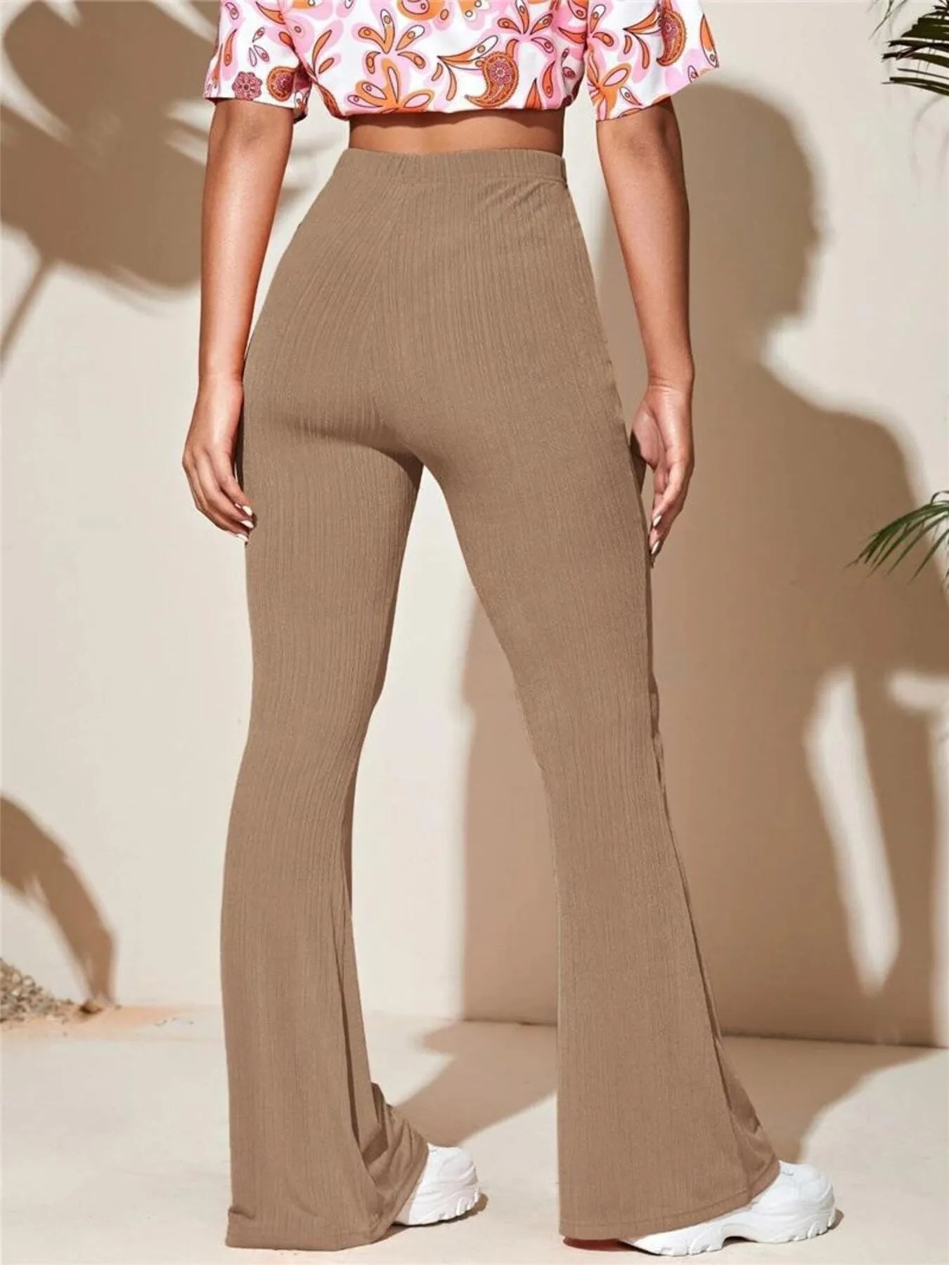 Women's Plus Size High-Waist Flare Active Pants – 5 Colours, S–3XL - ShopNQlik