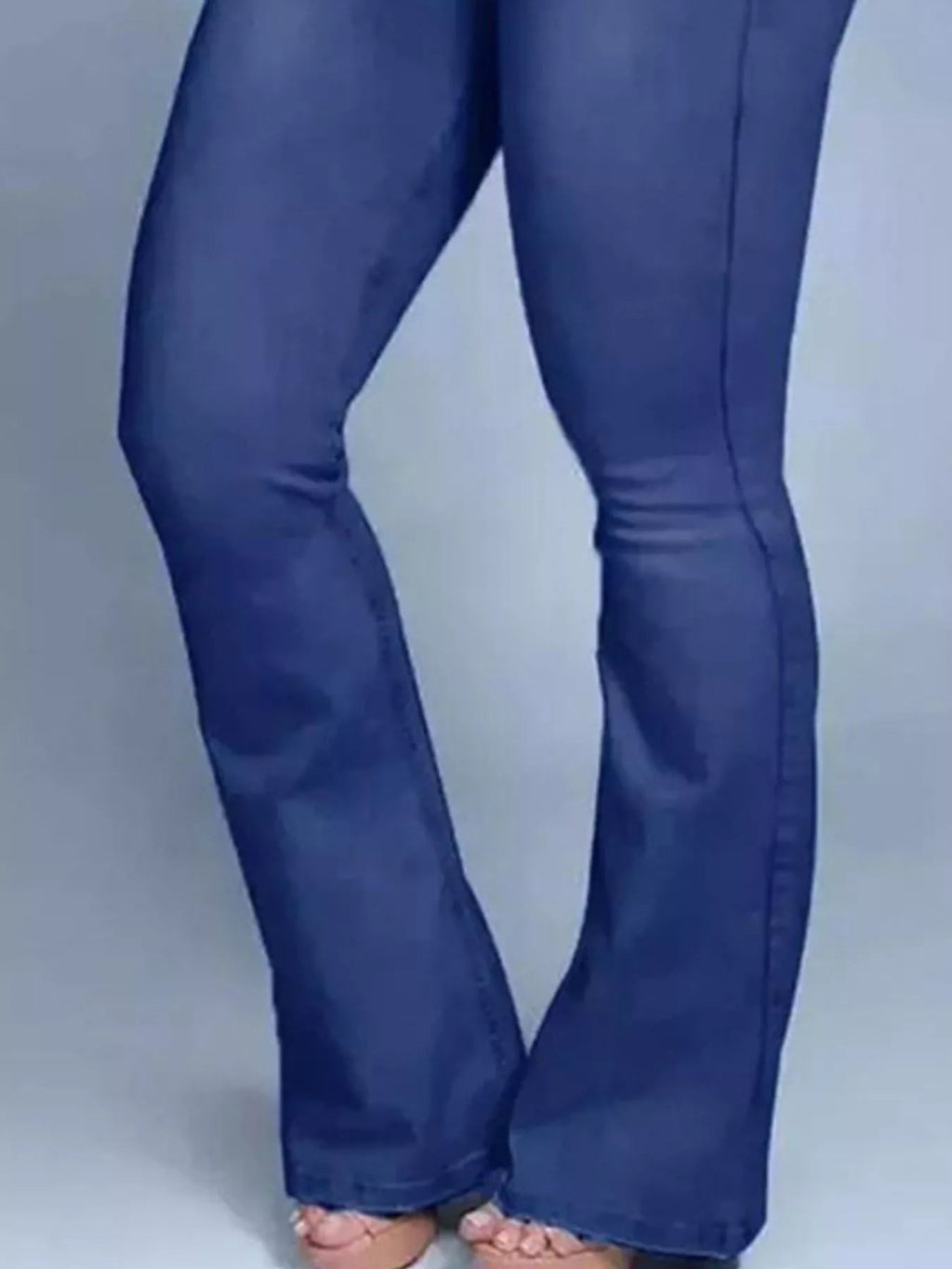 Women's Plus Size Wash High-Waisted Flare Jeans – 4 Colours, S–3XL - ShopNQlik