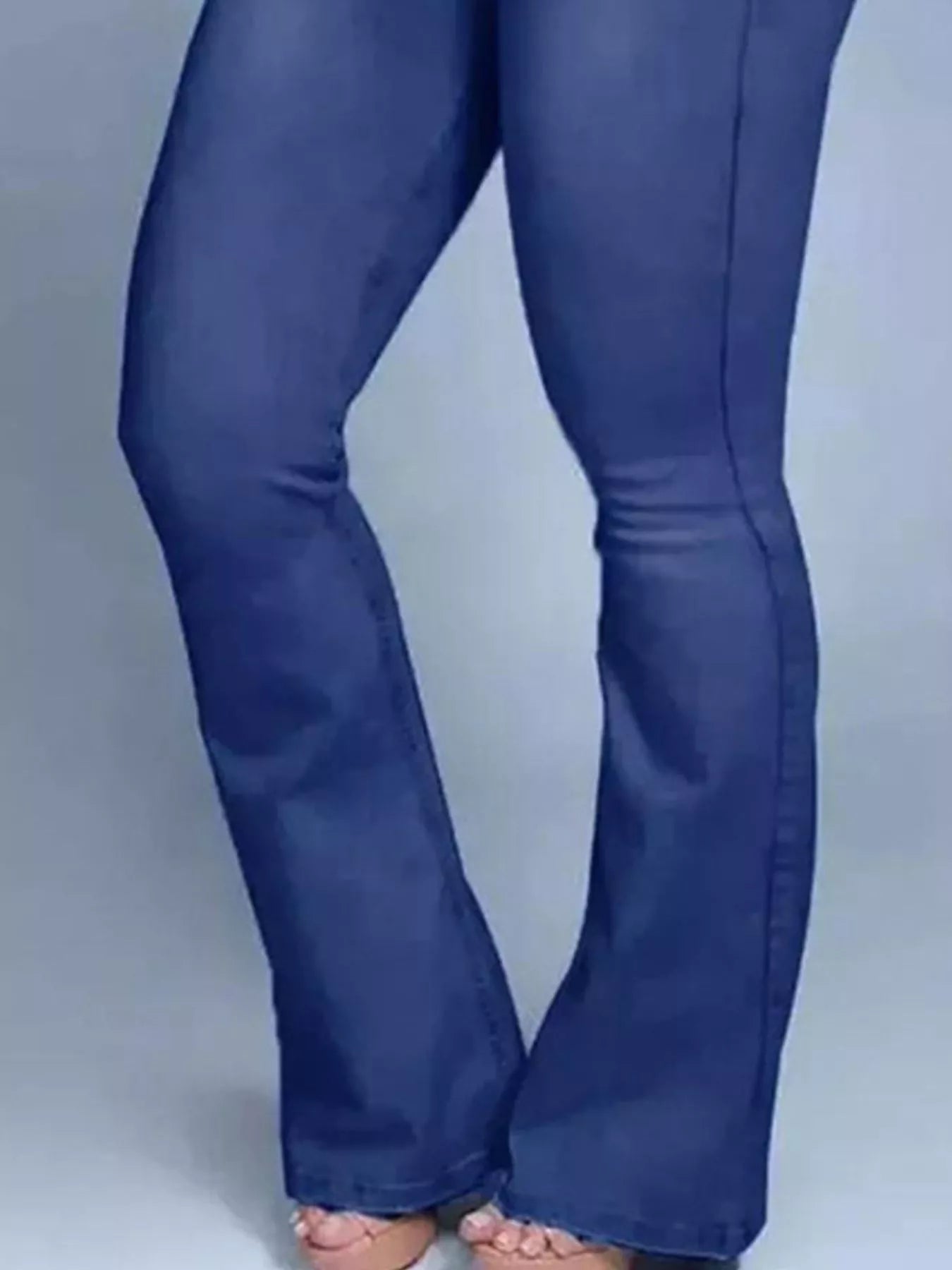 Women's Plus Size Wash High-Waisted Flare Jeans – 4 Colours, S–3XL - ShopNQlik