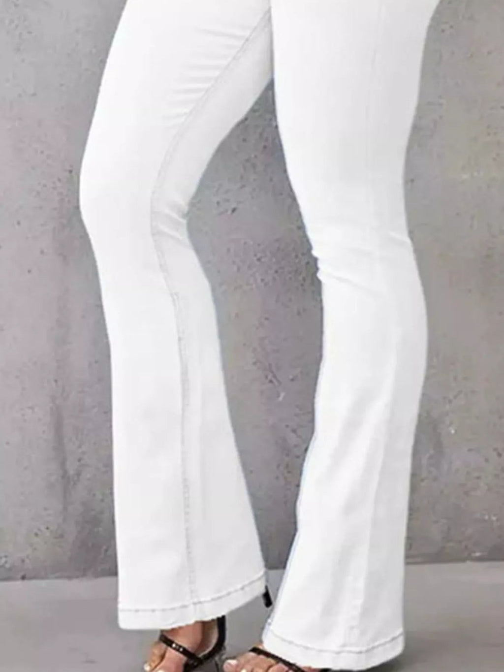 Women's Plus Size Wash High-Waisted Flare Jeans – 4 Colours, S–3XL - ShopNQlik