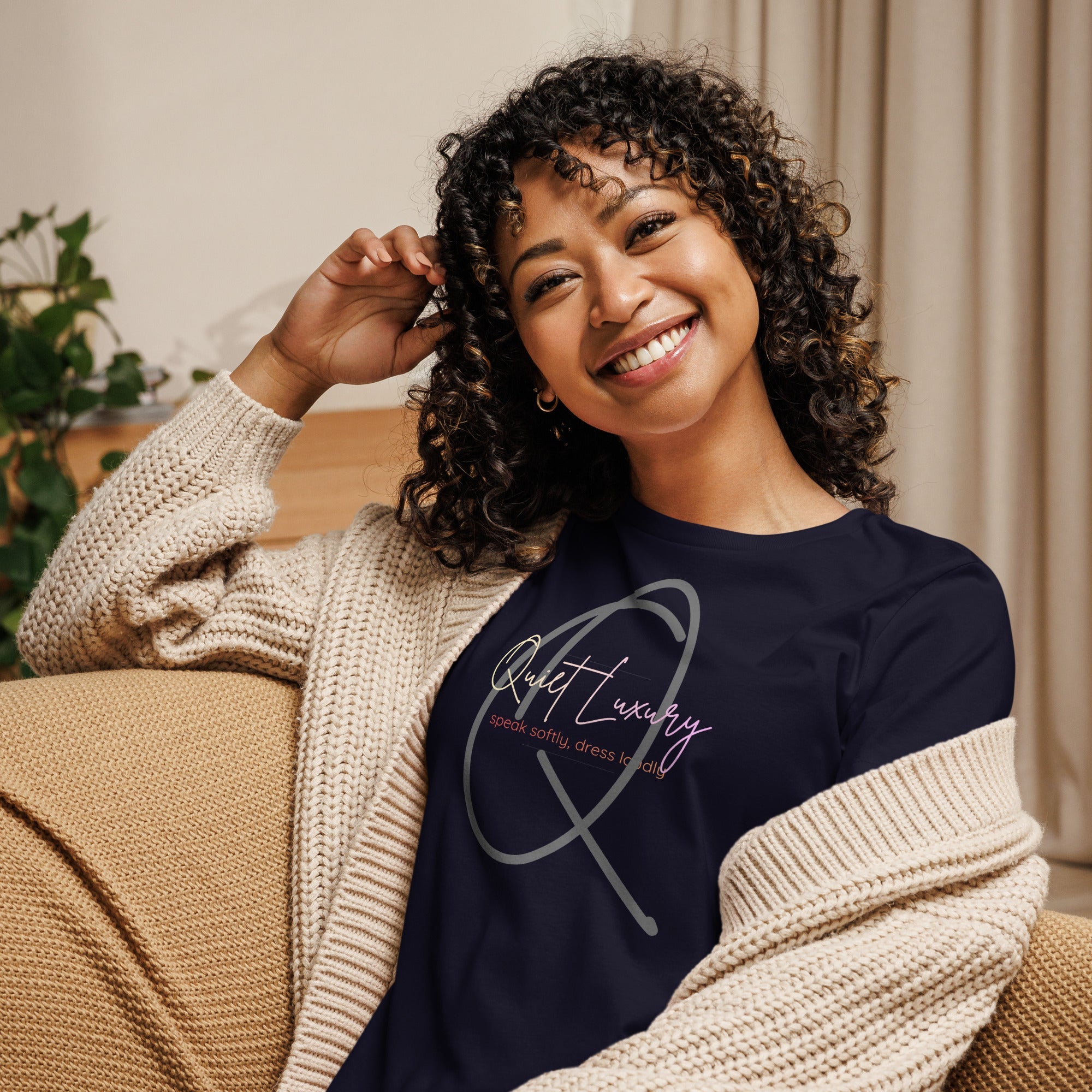 Women's Quiet Luxury Relaxed Tee — Q Collection - ShopNQlik