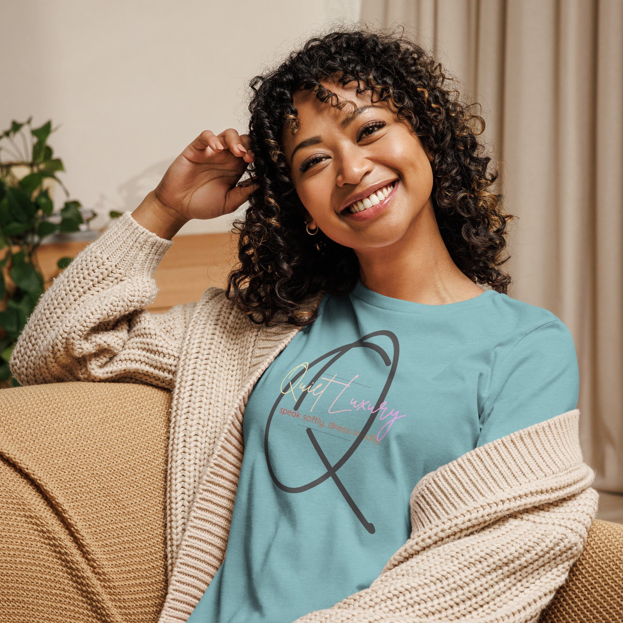 Women's Quiet Luxury Relaxed Tee — Q Collection - ShopNQlik