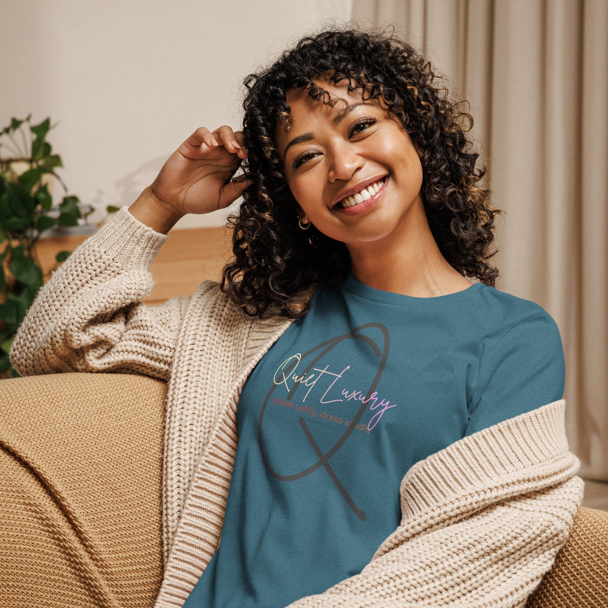 Women's Quiet Luxury Relaxed Tee — Q Collection - ShopNQlik
