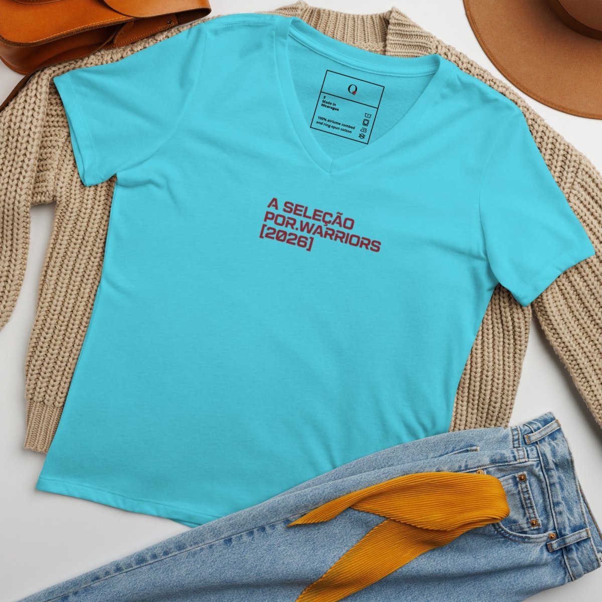 Women's Relaxed V-Neck Tee — The Nations Collection - ShopNQlik