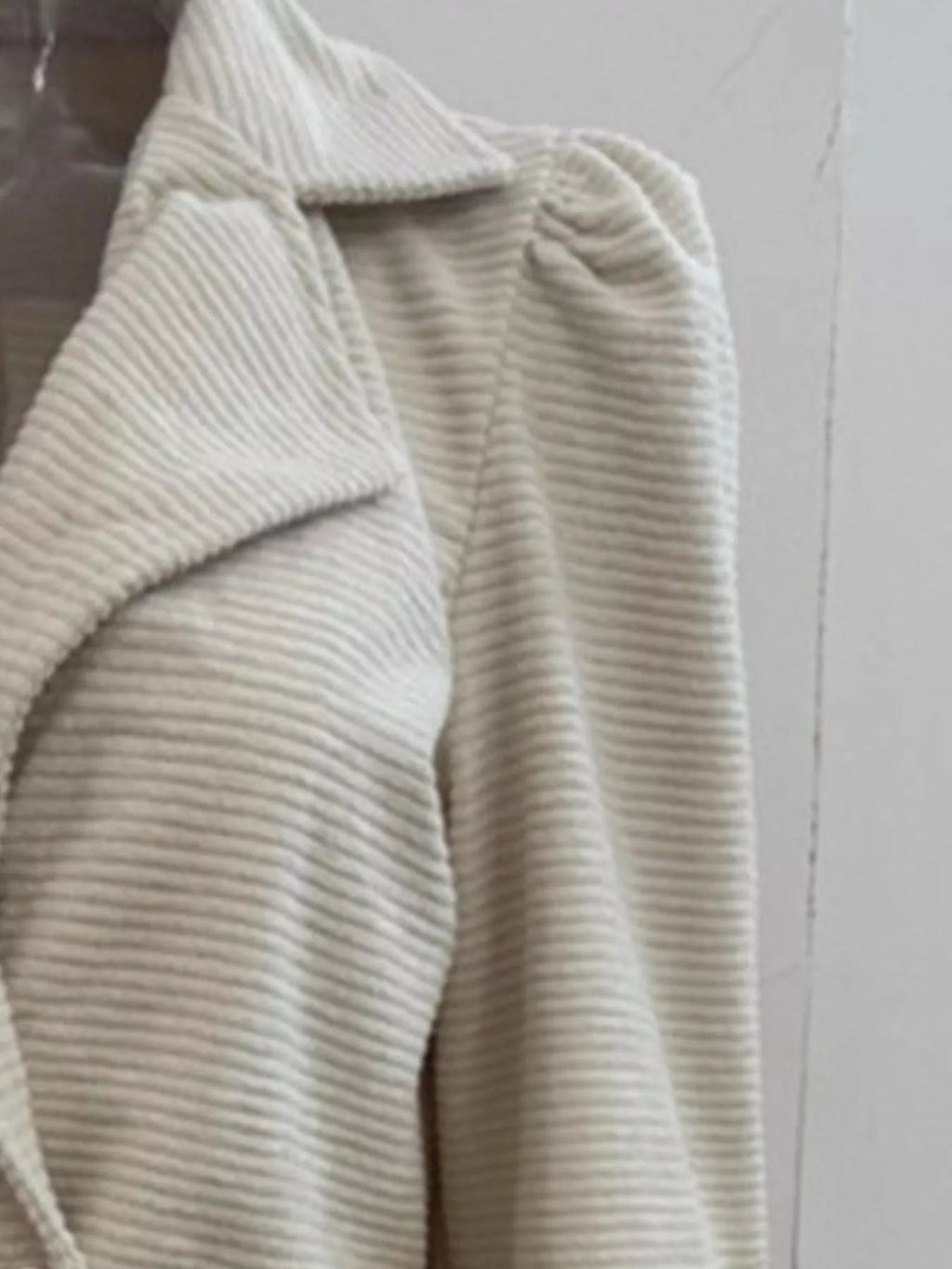 Women's Texture Knit Double-Breasted Blazer (S–2XL) - ShopNQlik
