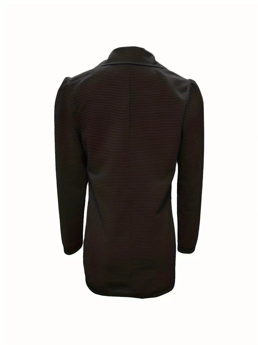 Women's Texture Knit Double-Breasted Blazer (S–2XL) - ShopNQlik
