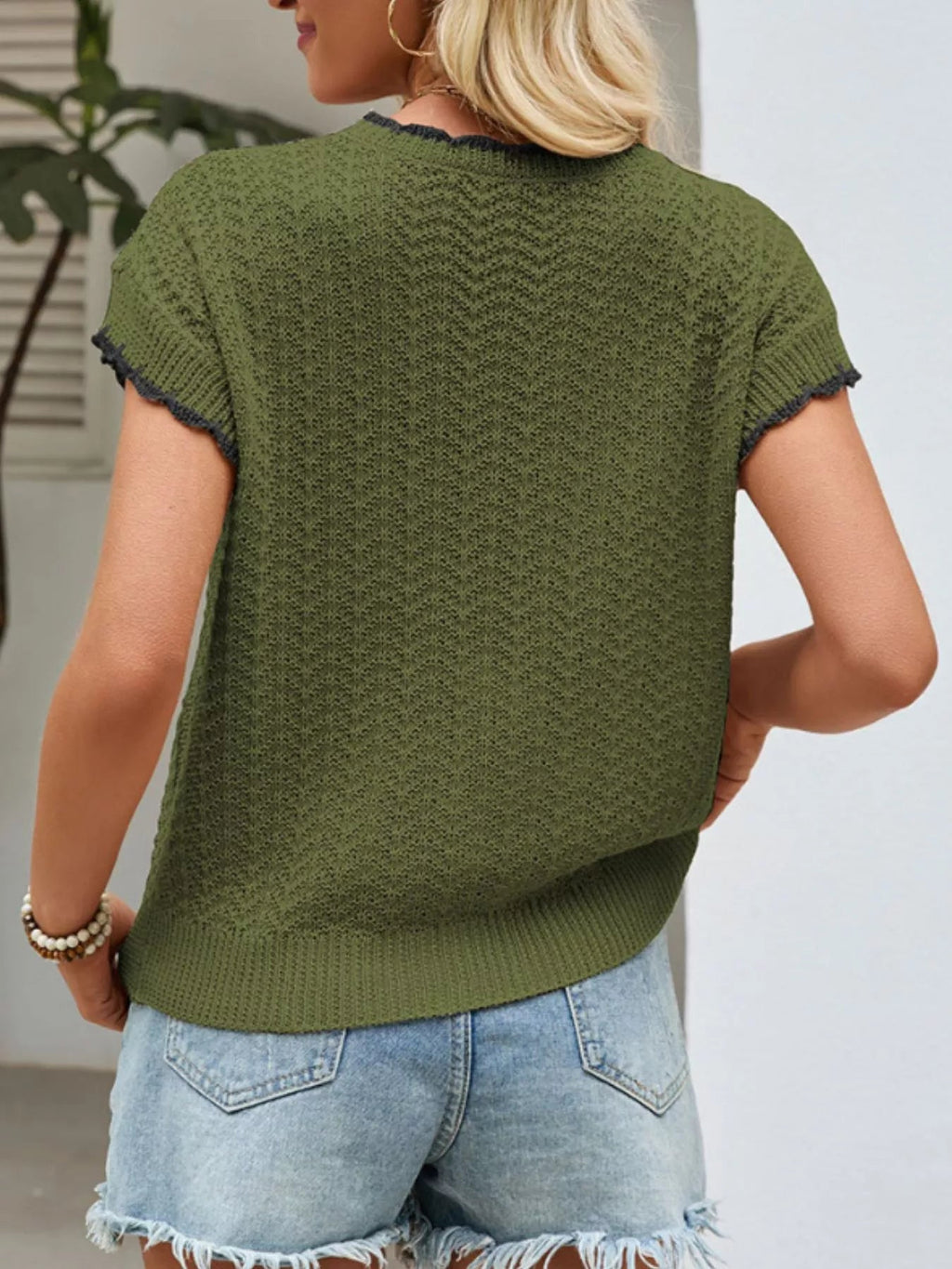 Women's Tie-Front Openwork Knit Cardigan – 4 Colours, S–XL - ShopNQlik