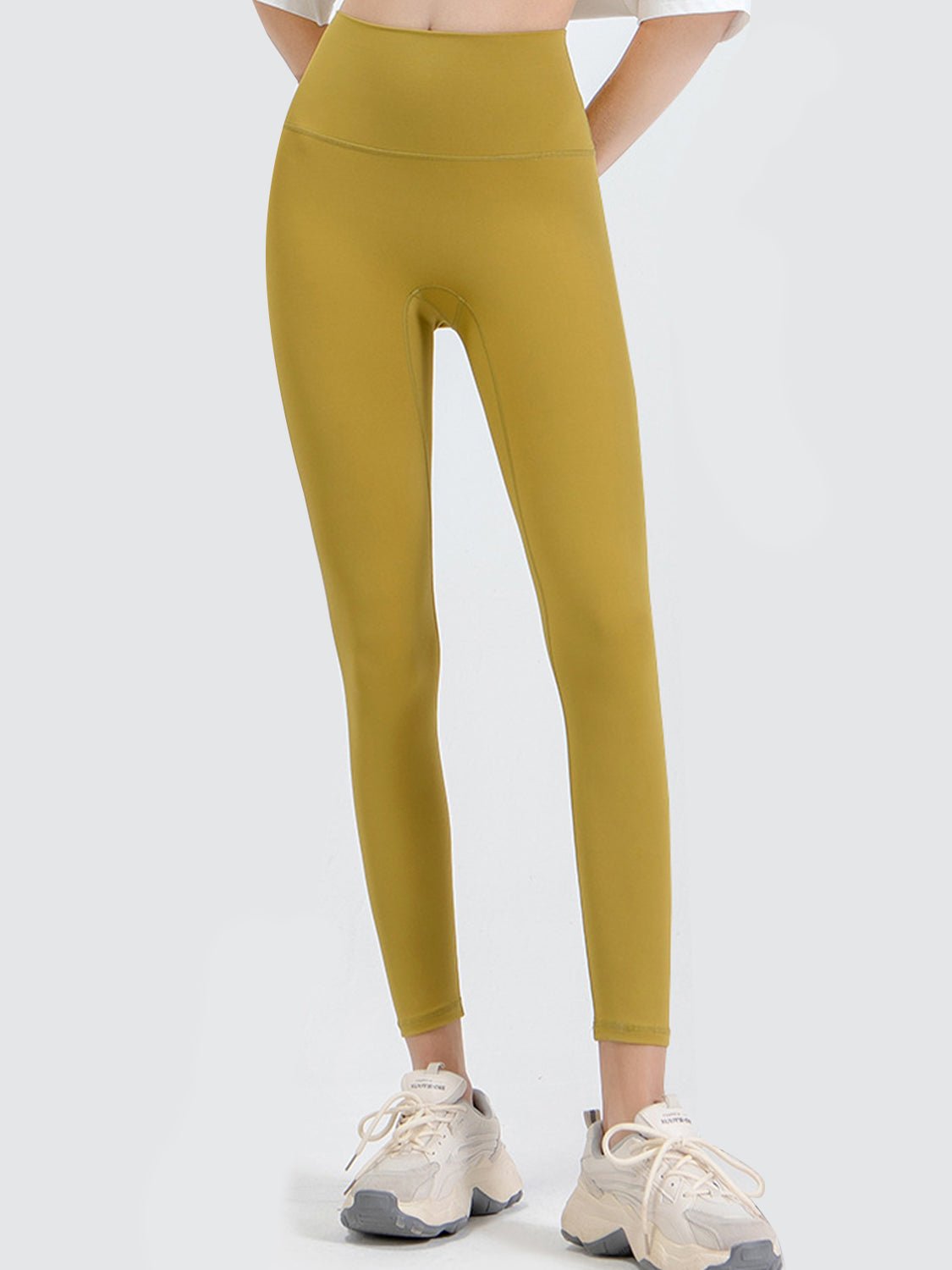 Women's Wide Waistband Sports Leggings – 8 Colours, S–2XL - ShopNQlik