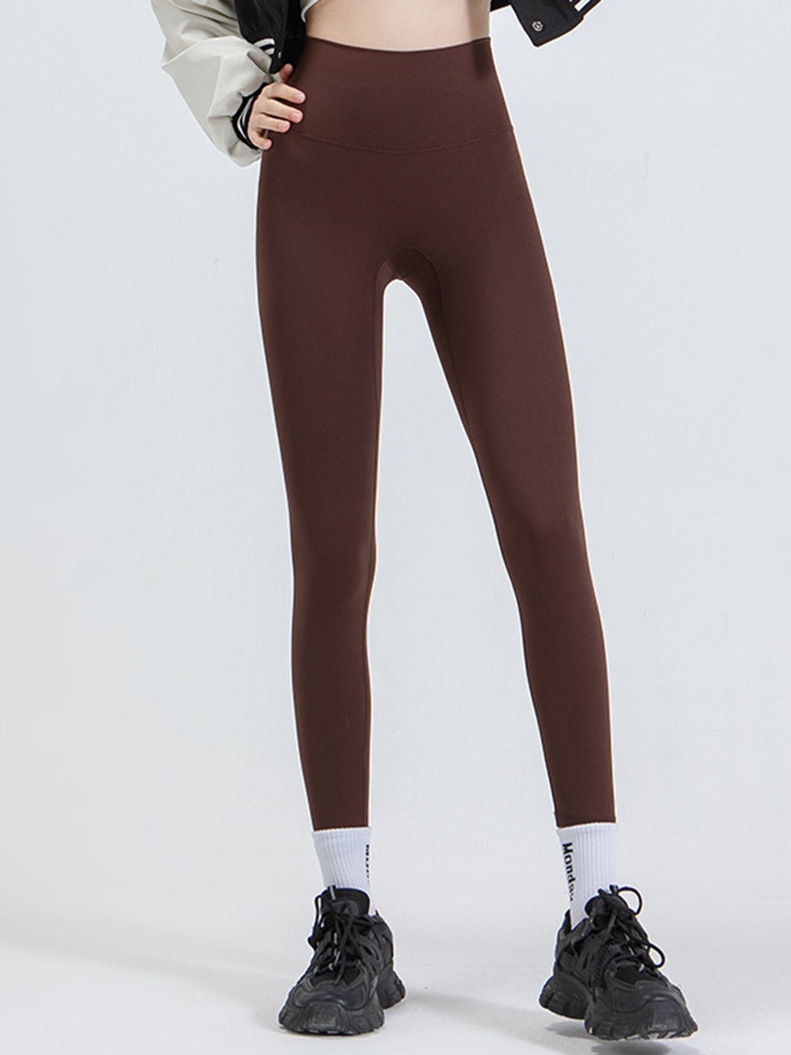 Women's Wide Waistband Sports Leggings – 8 Colours, S–2XL - ShopNQlik